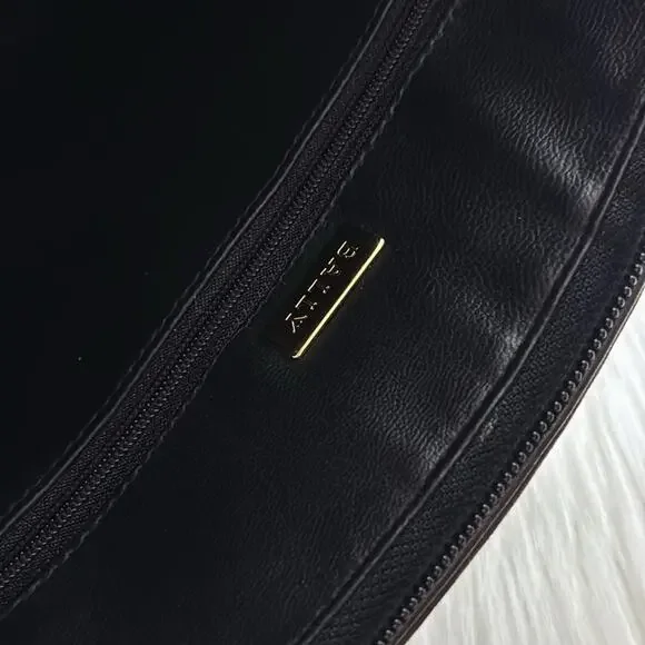 BALLY HandBag Leather Brown Gold Authentic - Picture 12 of 13